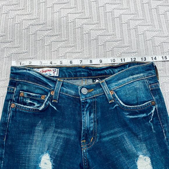 Red Engine distressed flare jeans - Picture 8 of 10